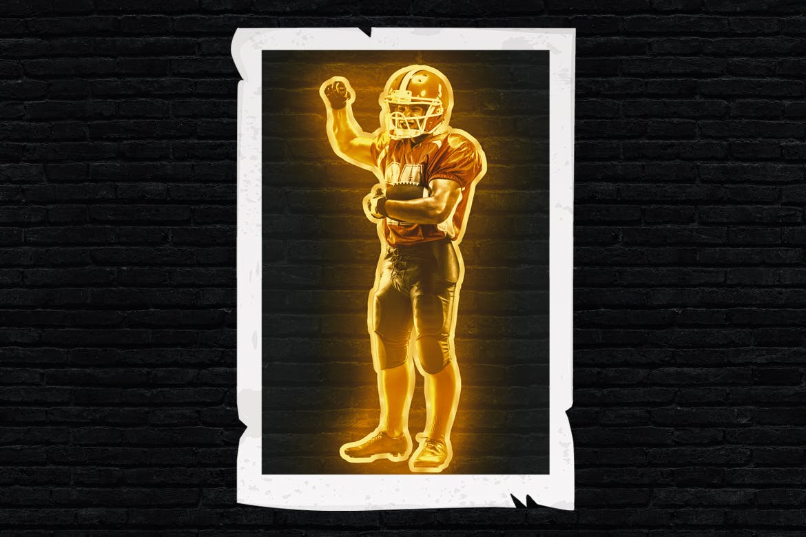 霓虹灯发光效果照片处理Photoshop动作 Neon Glow 2 Photoshop Action 插件预设 sucaiwan.com