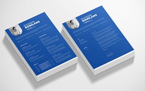 极简简历和求职信设计模板 Minimal Resume And Cover Letter