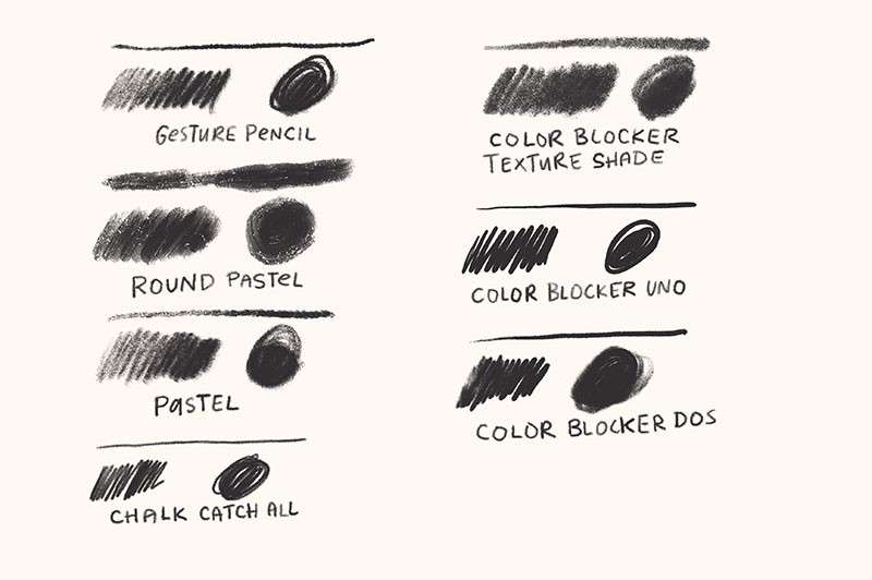 7个真实铅笔效果Procreate笔刷 笔刷资源 sucaiwan.com