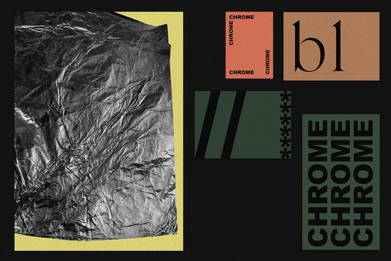 33种潮流现代风格酸性锡箔纸褶皱纸纹理PSD样机 样机素材 sucaiwan.com