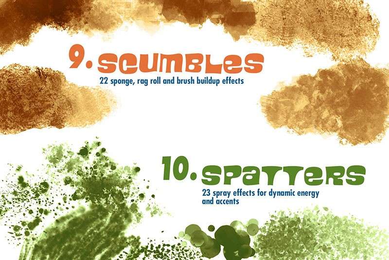 300+专为漫画创作的Procreate笔刷 笔刷资源 sucaiwan.com