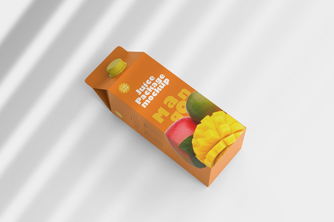 拧盖果汁盒包装设计样机 Juice Box Mockup 样机素材 sucaiwan.com