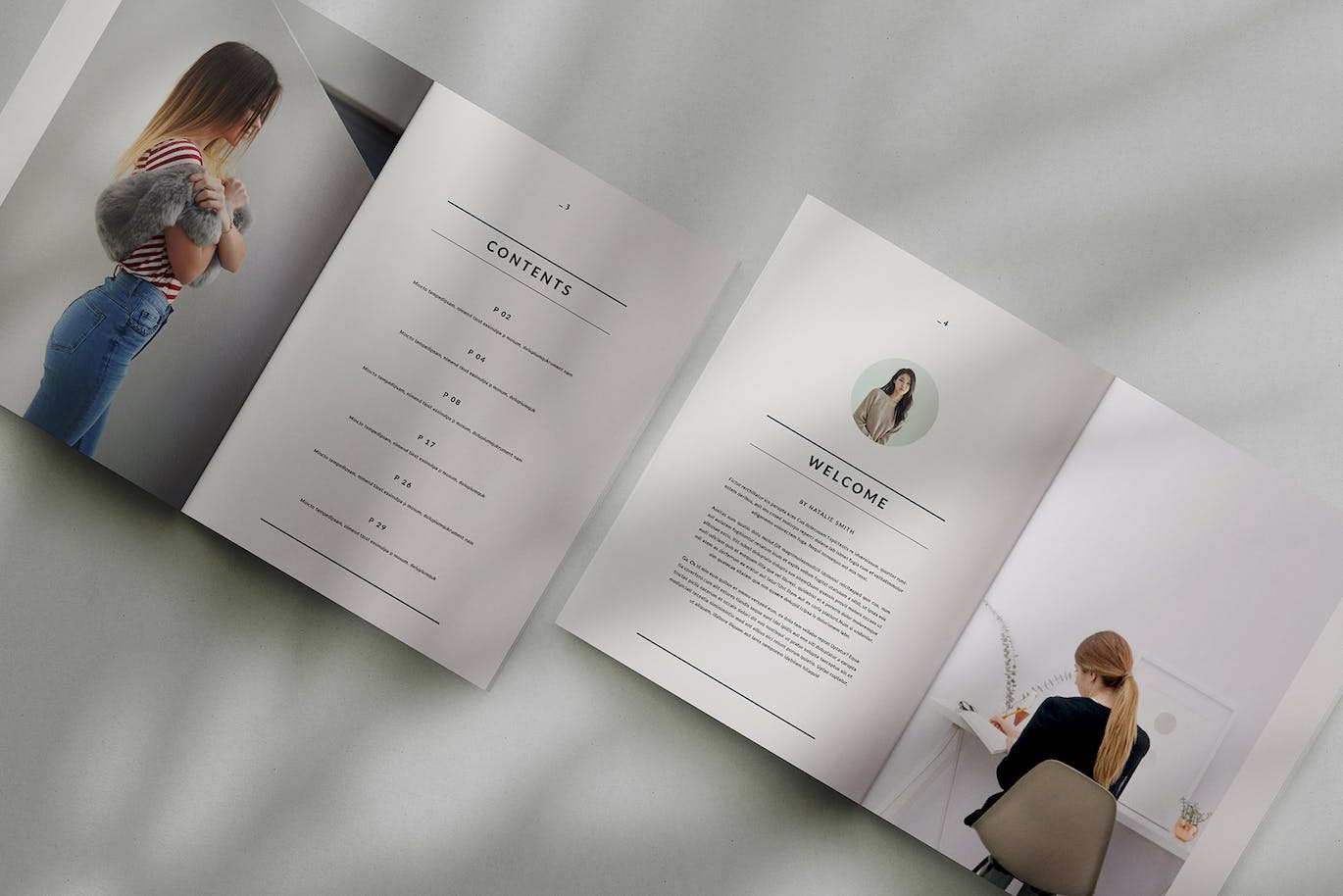 时尚品牌小册子Lookbook模板 LookBook Template 设计素材 sucaiwan.com