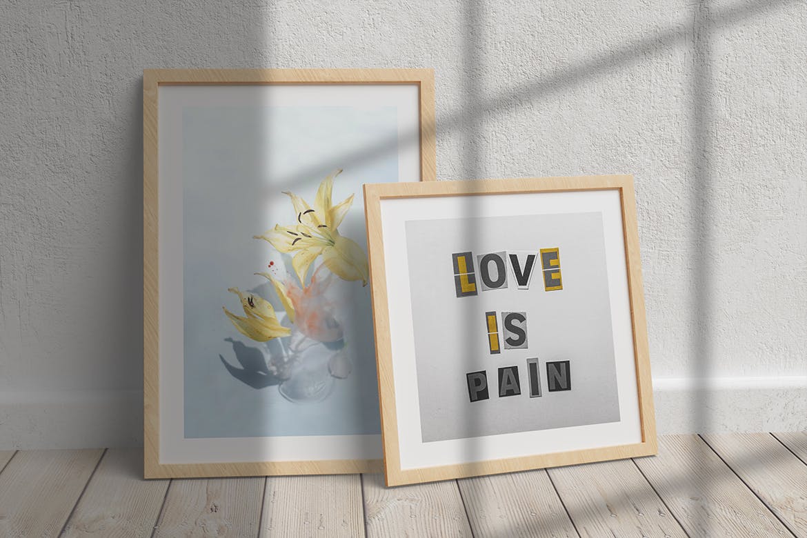 木框画框样机模板 Frame Mockup 样机素材 sucaiwan.com