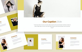 时尚品牌谷歌幻灯片素材 Jerial Fashion Google Slide