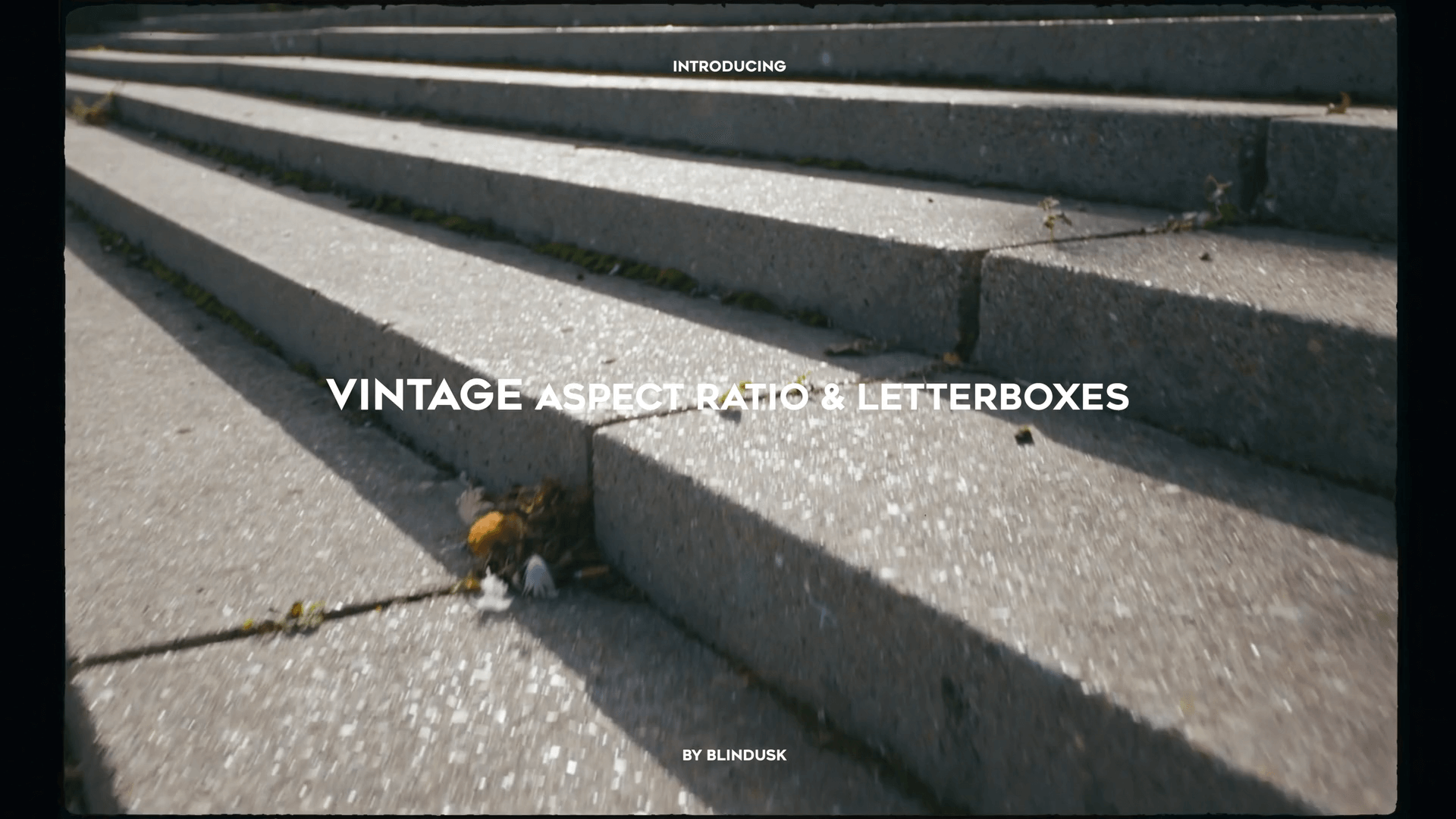 Blindusk 真膜潮流复古宽高比胶片遮罩电影素材 VINTAGE ASPECT RATIO & LETTERBOXES 插件预设 sucaiwan.com