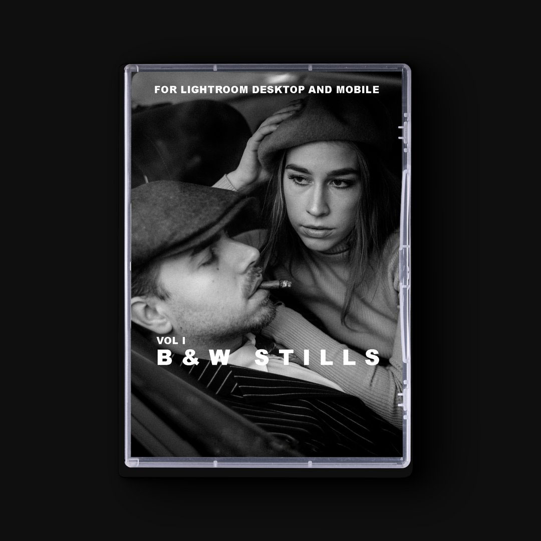 LR预设：电影感黑白人像LR预设 B&W STILLS VOL 5个令人难以置信的黑白静物一键式预设 插件预设 sucaiwan.com