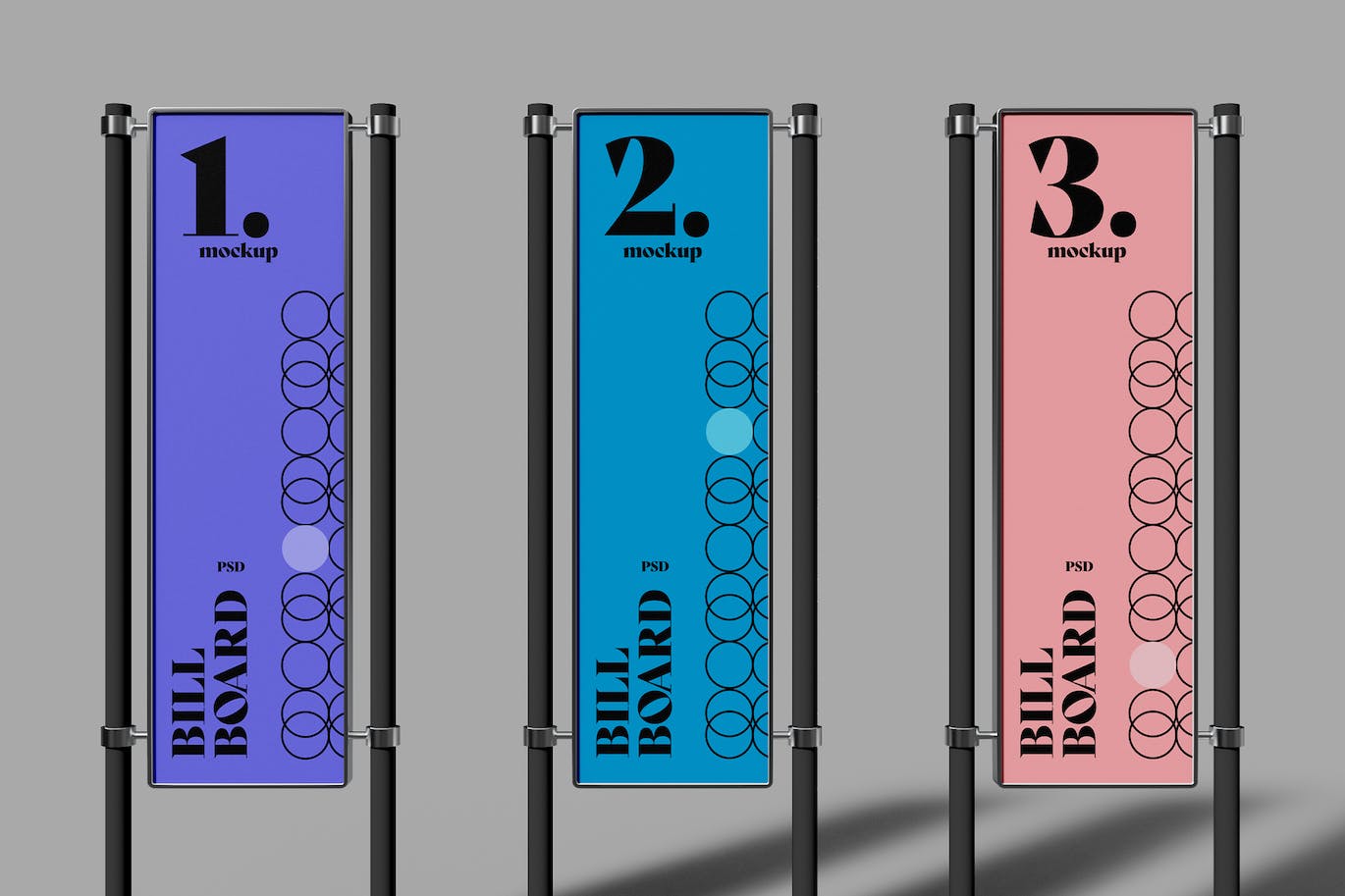 长矩形海报广告牌样机模板 Billboard Mockup 样机素材 sucaiwan.com