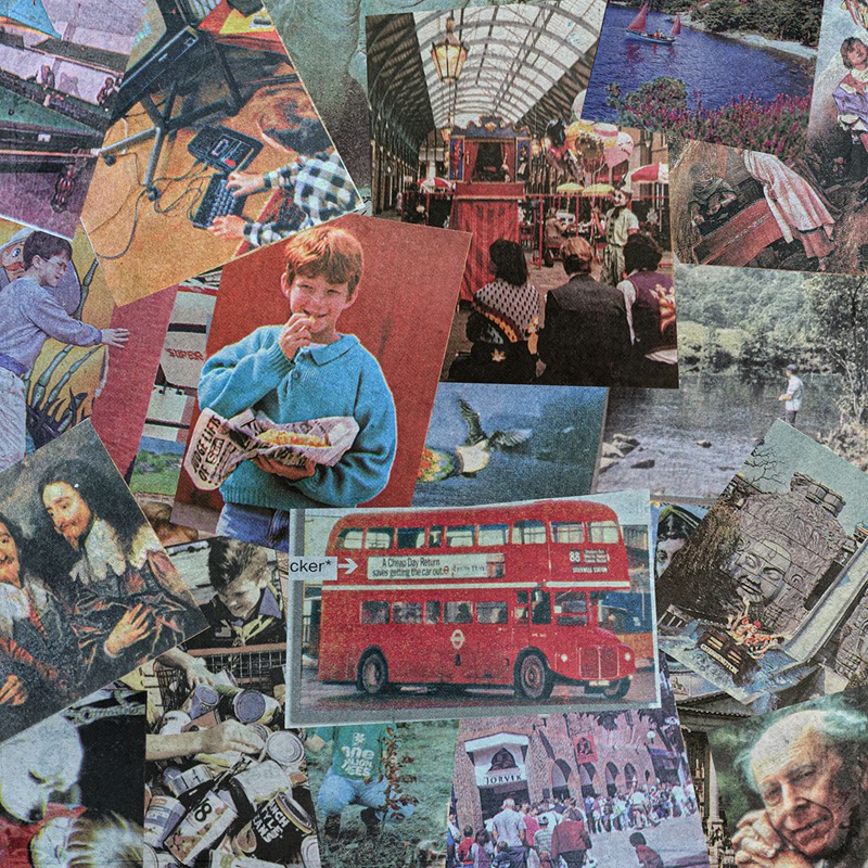 美式复古破损彩色报纸书籍剪切相片照片PNG图片素材 Me And My Neighbourhood 图片素材 sucaiwan.com