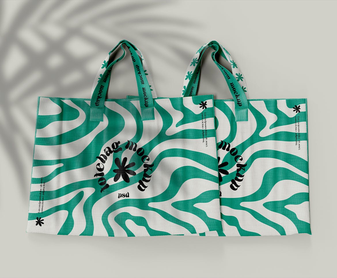 纺布手提袋设计样机图 Tote Bag Mockup 样机素材 sucaiwan.com