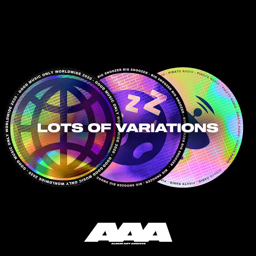 152+全息镭射反光潮流专辑贴纸插图活动便签 Heavy Holos 图片素材 sucaiwan.com