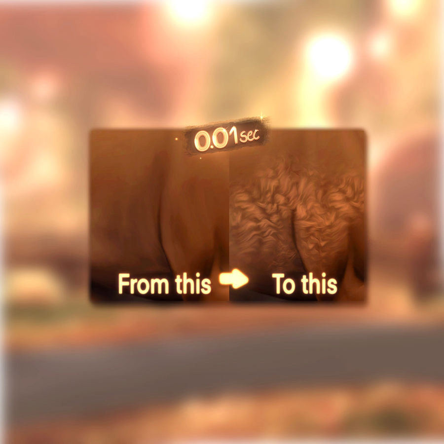 Procreate笔刷-毛绒动物玩偶毛皮制作Procreate笔刷素材 笔刷资源 sucaiwan.com