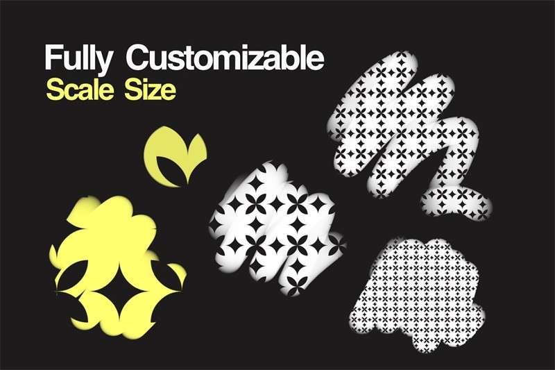 100+几何无缝图案Procreate笔刷 笔刷资源 sucaiwan.com