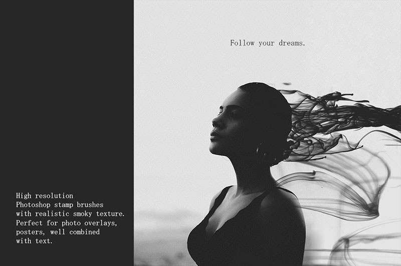 44个高清烟雾缭绕特效PS笔刷 笔刷资源 sucaiwan.com