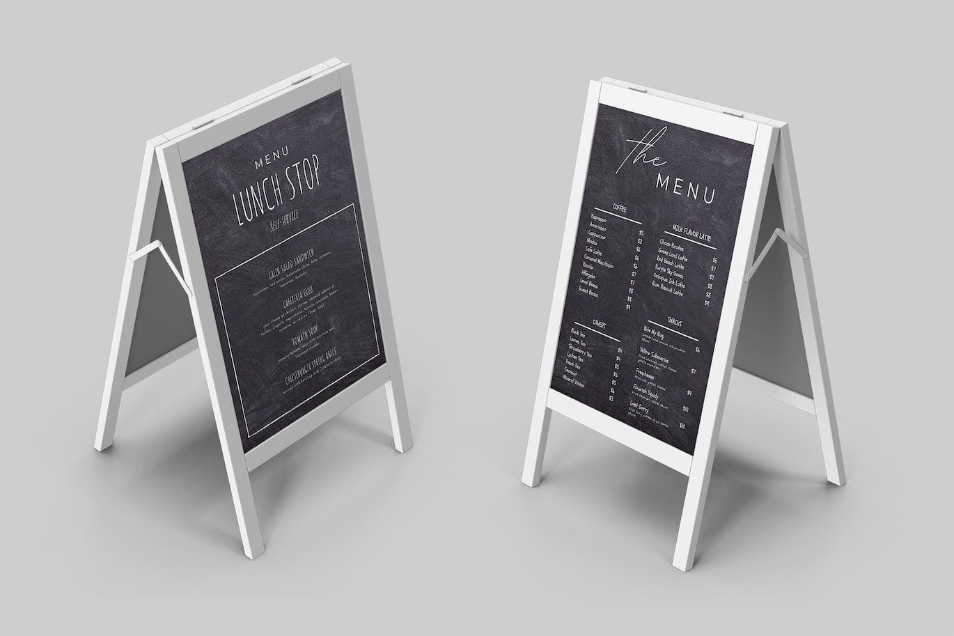 餐厅促销黑板广告海报样机 Advertising Standboard Mockup 样机素材 第1张-素材湾丨精选海外优质设计素材资源 餐厅促销黑板广告海报样机 Advertising Standboard Mockup 样机素材 sucaiwan.com