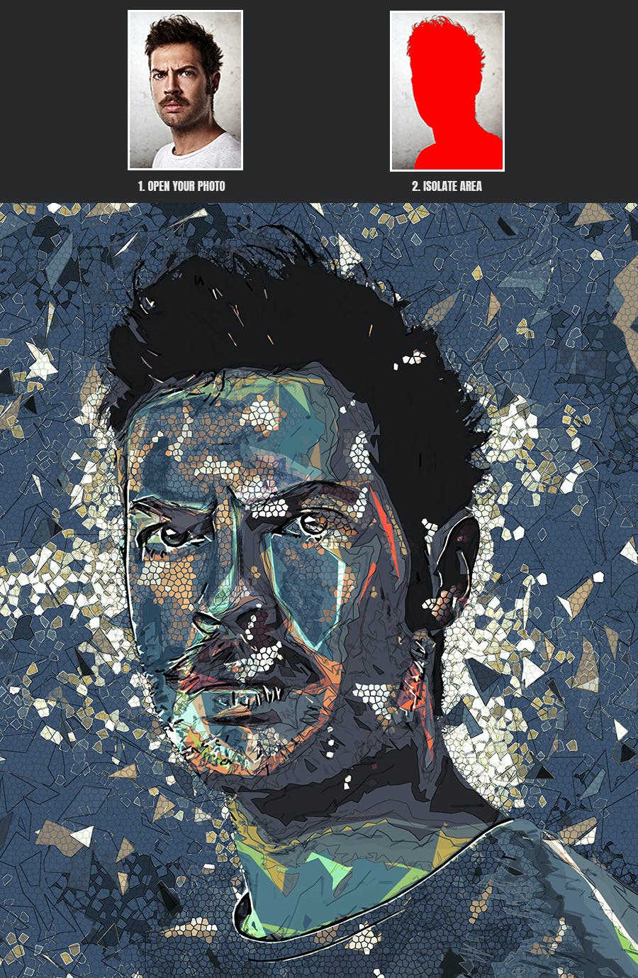 抽象肖像照片处理效果PS动作模板 Abstract Portrait – Photoshop Action 插件预设 第7张-素材湾丨精选海外优质设计素材资源 抽象肖像照片处理效果PS动作模板 Abstract Portrait – Photoshop Action 插件预设 sucaiwan.com