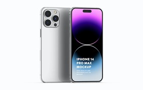 UI/UX设计展示苹果iPhone 14 Pro Max手机样机 iPhone 14 Pro Max Mockup