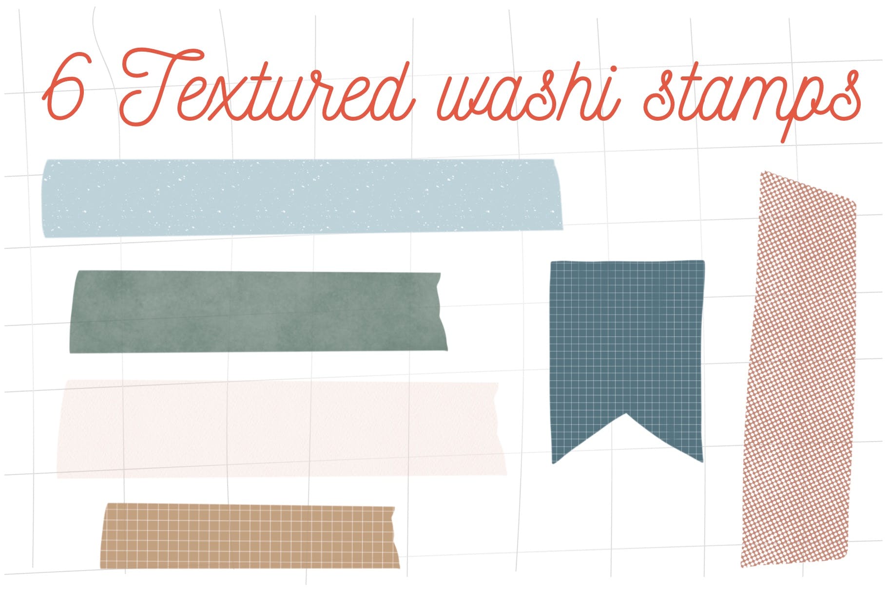 纸胶带创作Procreate笔刷 Washi tape creator for Procreate 笔刷资源 sucaiwan.com