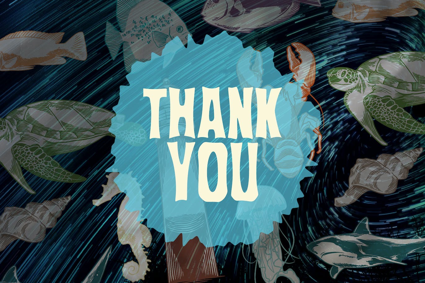 海洋动物Procreate印章绘画笔刷素材 Dansdesign Sea Animals Brush Stamp Procreate 笔刷资源 sucaiwan.com