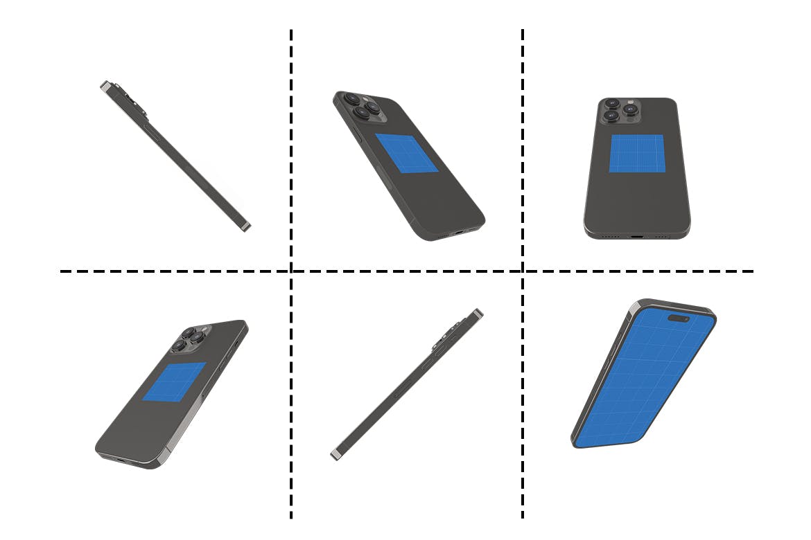 多角度展示iPhone 14 Pro手机样机 iPhone 14 样机素材 sucaiwan.com