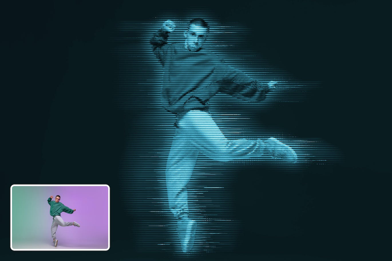 全息图技术效果PS动作模板 Hologram Effect Photoshop Action 插件预设 第7张-素材湾丨精选海外优质设计素材资源 全息图技术效果PS动作模板 Hologram Effect Photoshop Action 插件预设 sucaiwan.com