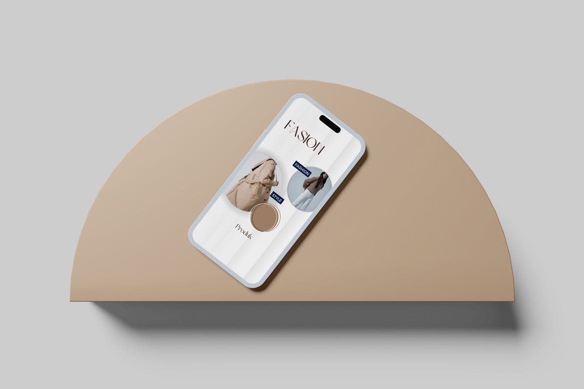 粘土风格iPhone 14 Pro手机样机图 Phone 14 Clay mockups 样机素材 sucaiwan.com