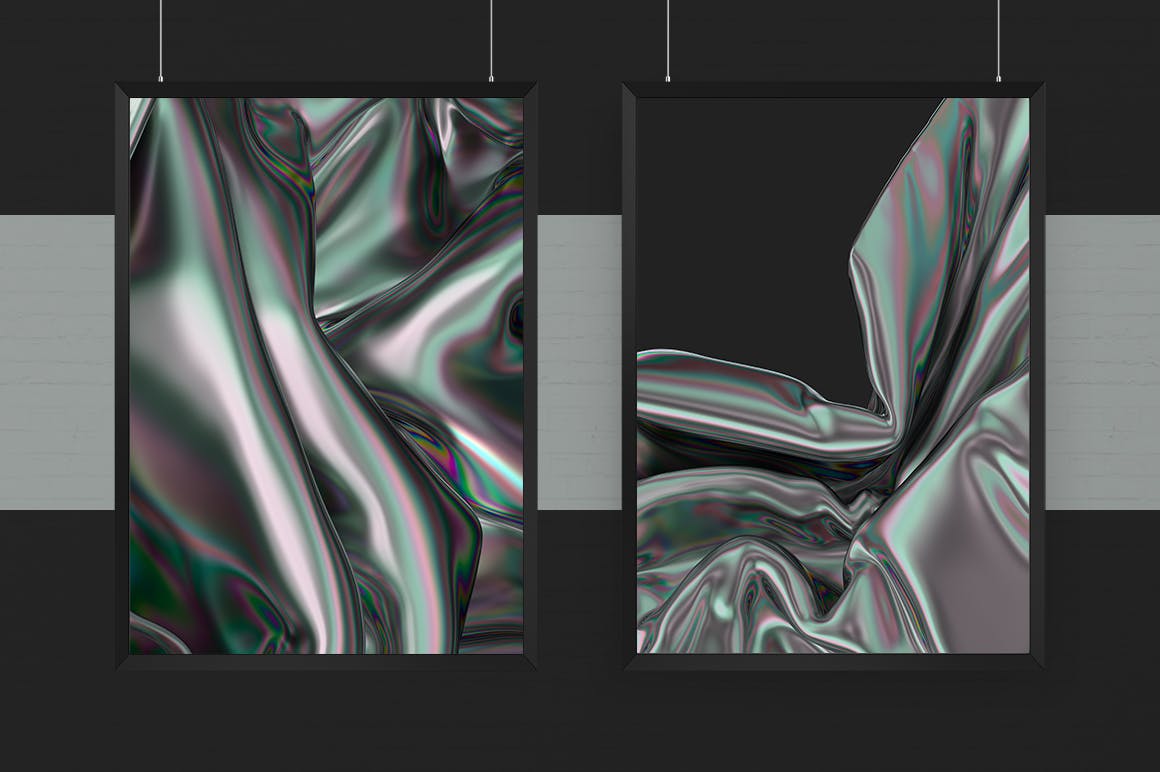 15个全息彩虹色的抽象背景图片素材 Iridescent Abstract Backgrounds 图片素材 sucaiwan.com
