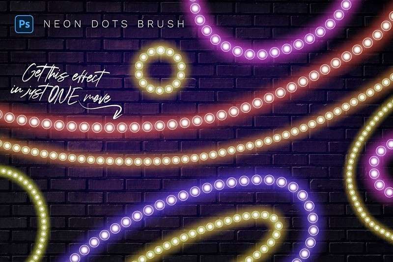27个霓虹光效Photoshop笔刷套装 笔刷资源 sucaiwan.com