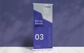 易拉宝Banner海报广告样机图 Stand Banner Mockup