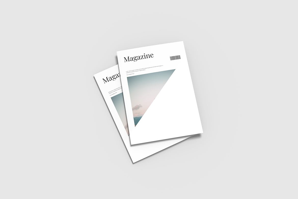 杂志封面展示样机模板 Magazine Cover Mockup Template 样机素材 sucaiwan.com