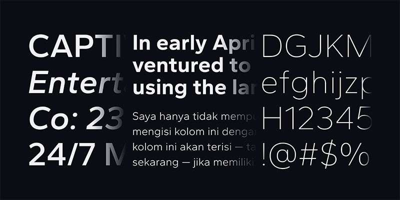 Gantari无衬线英文字体，免费可商用 设计素材 sucaiwan.com