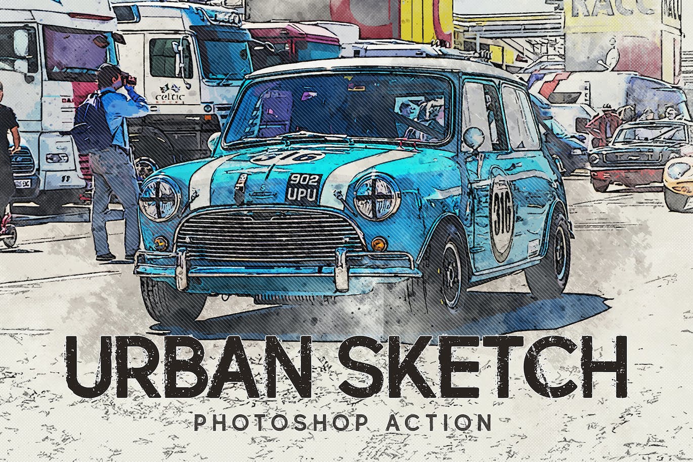 城市素描照片处理效果PS动作模板 Urban Sketch – Photoshop Action 插件预设 第1张-素材湾丨精选海外优质设计素材资源 城市素描照片处理效果PS动作模板 Urban Sketch – Photoshop Action 插件预设 sucaiwan.com