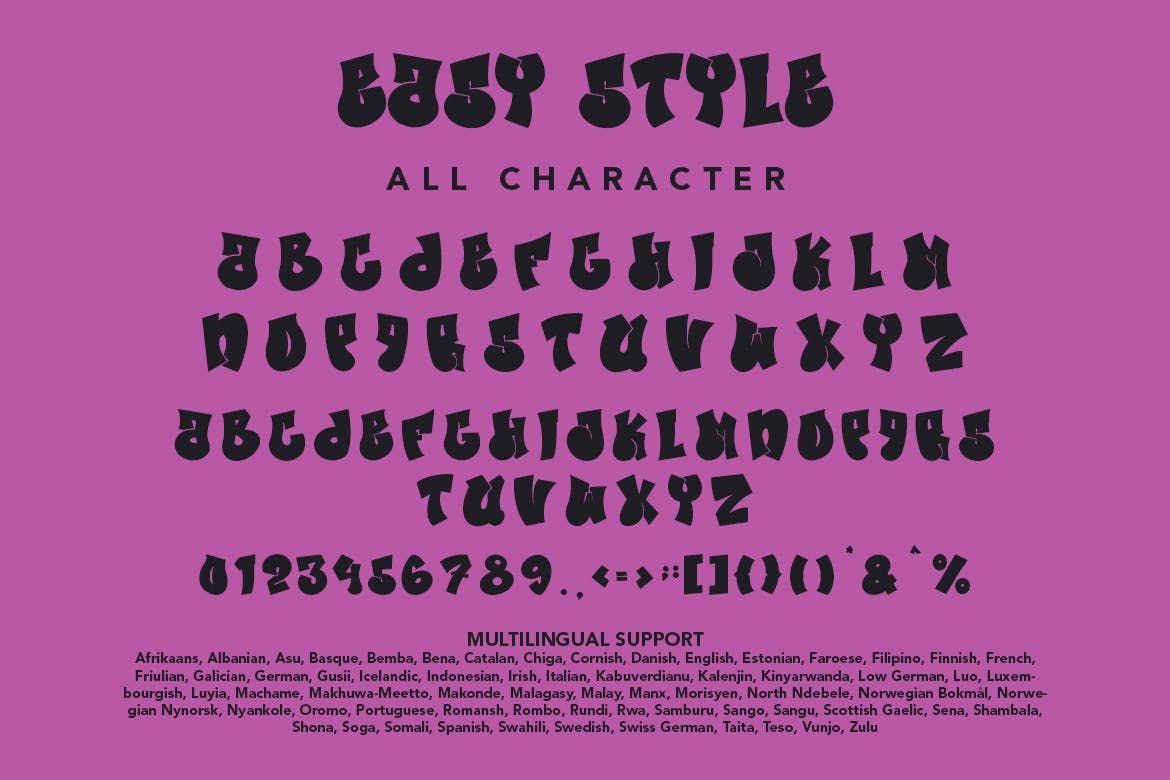 简易风格街头涂鸦字体 Easy Style – Graffiti Font Style 设计素材 sucaiwan.com