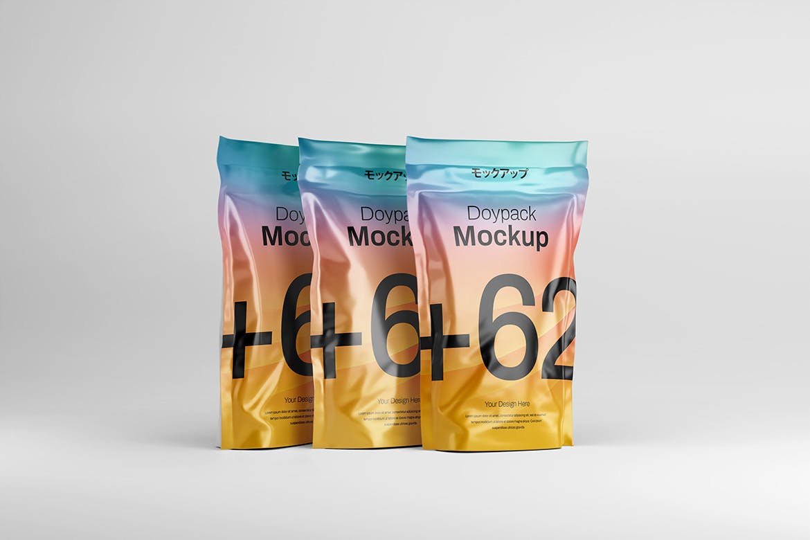 宠物零食包装自立袋样机图 Doypack Mockup 样机素材 sucaiwan.com