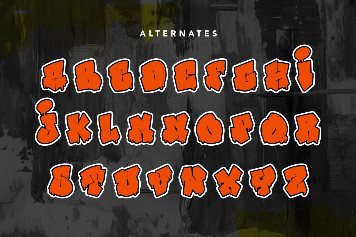 街头艺术涂鸦风格字体 Texas Walls – Graffiti Font Style 设计素材 sucaiwan.com