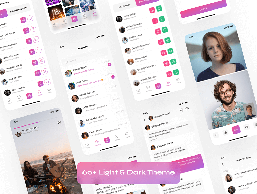 社交媒体App应用程序IOS UI套件 APP UI 第4张-素材湾丨精选海外优质设计素材资源 社交媒体App应用程序IOS UI套件 APP UI sucaiwan.com