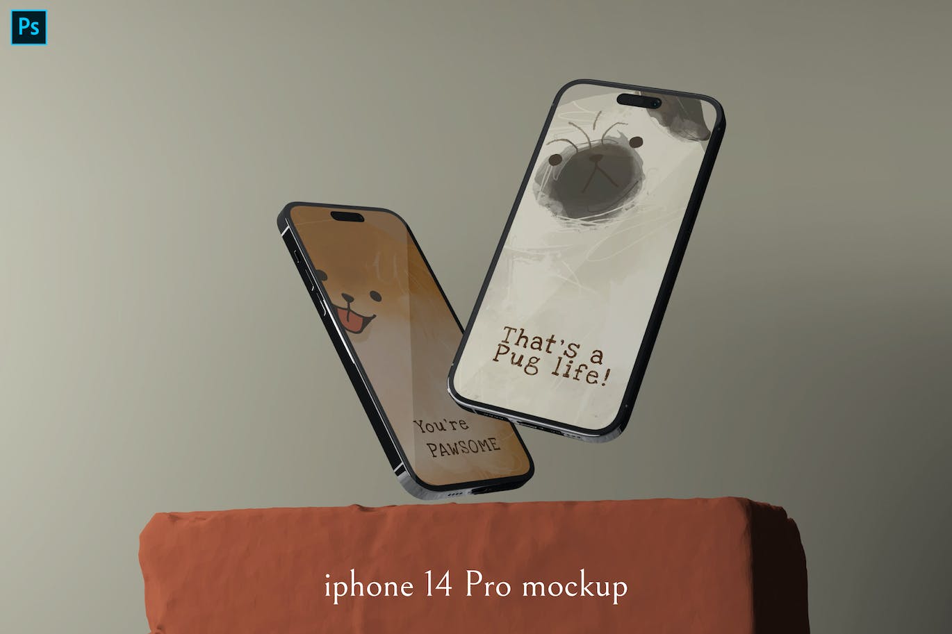iphone 14 Pro手机效果图样机 iphone 14 Pro mockup 样机素材 sucaiwan.com
