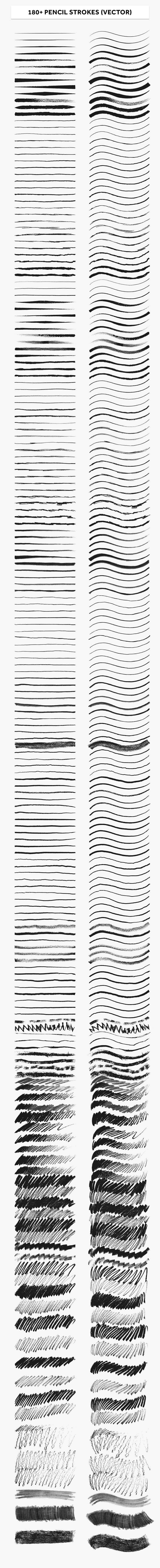 700+Illustrator超实用手绘笔刷大合集 笔刷资源 sucaiwan.com