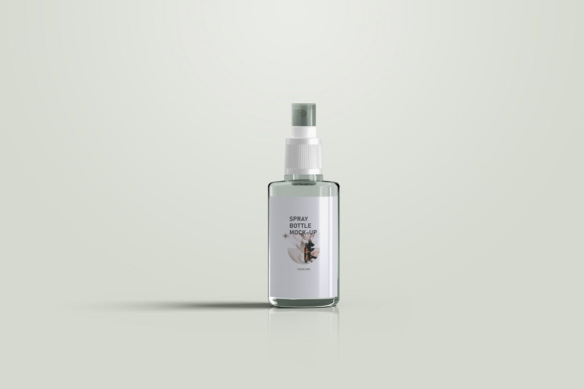 香水喷雾瓶包装设计样机 Spray Glass Mockup 样机素材 sucaiwan.com