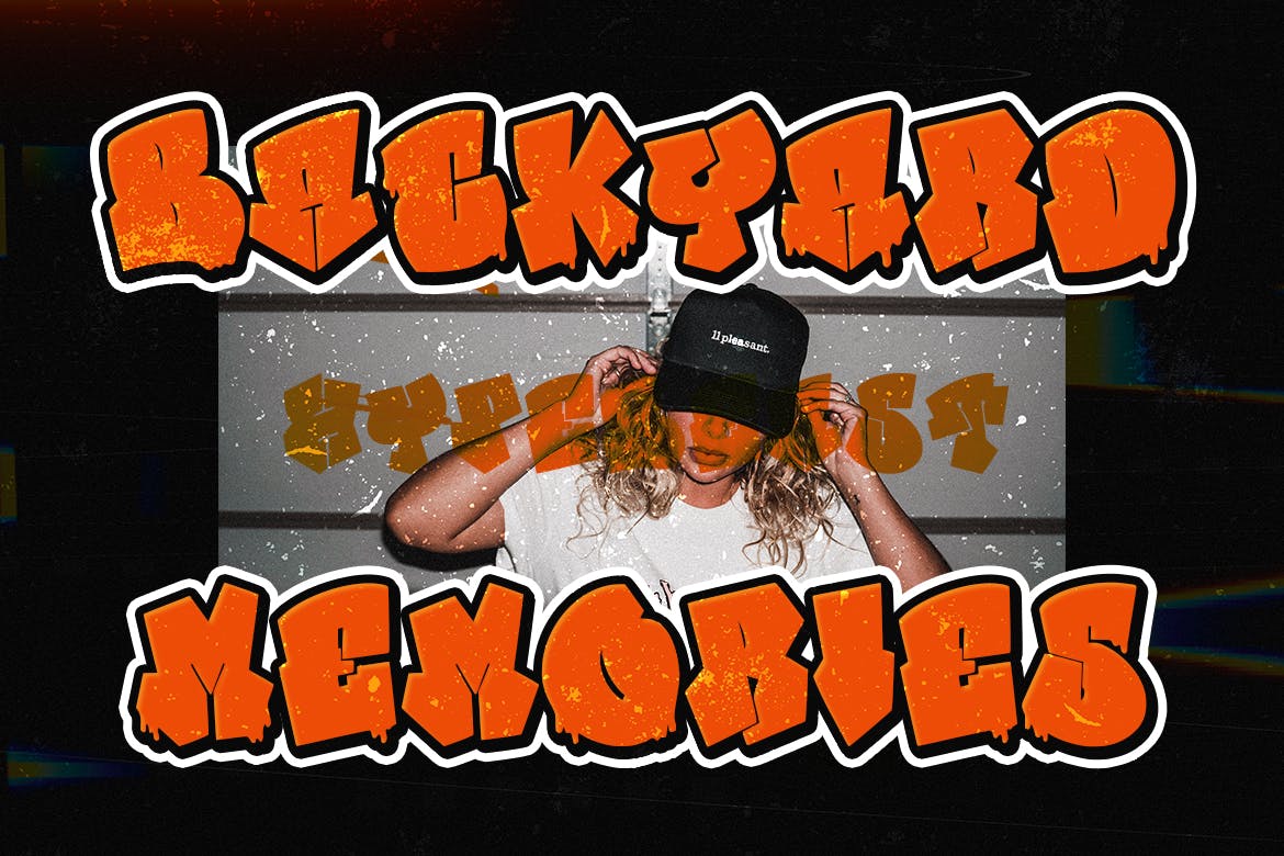 街头艺术涂鸦风格字体 Texas Walls – Graffiti Font Style 设计素材 sucaiwan.com