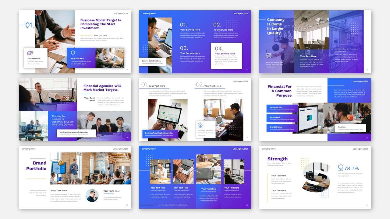 公司业务报告PPT幻灯片模板下载 Account – Report Business Company Powerpoint 幻灯图表 sucaiwan.com
