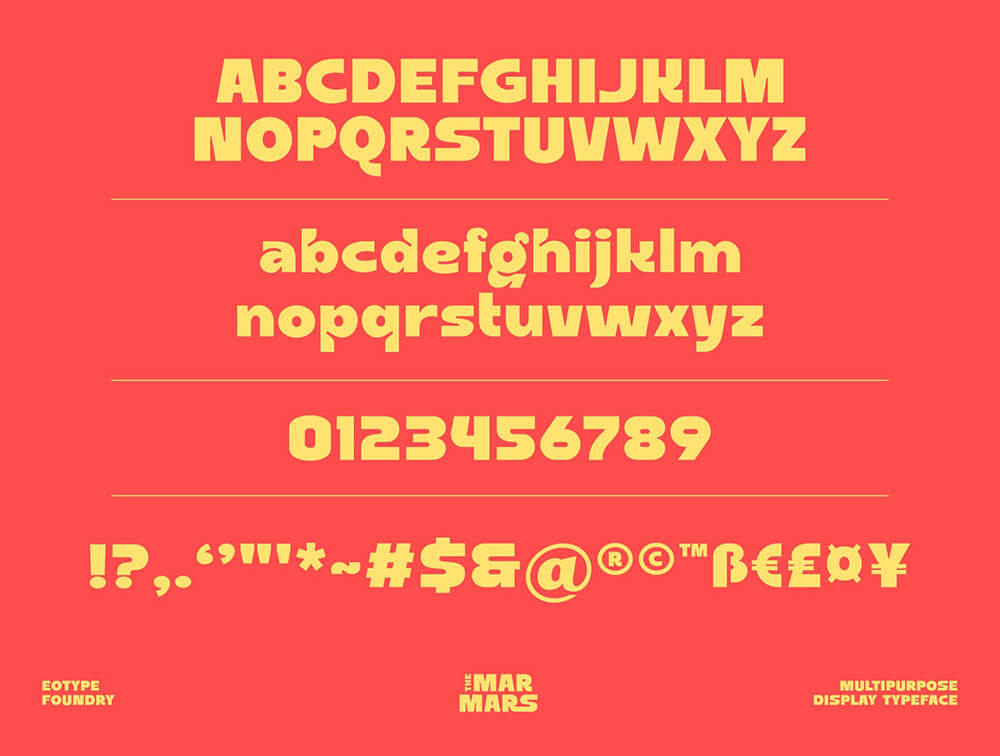 俏皮复古显示字体 设计素材 sucaiwan.com