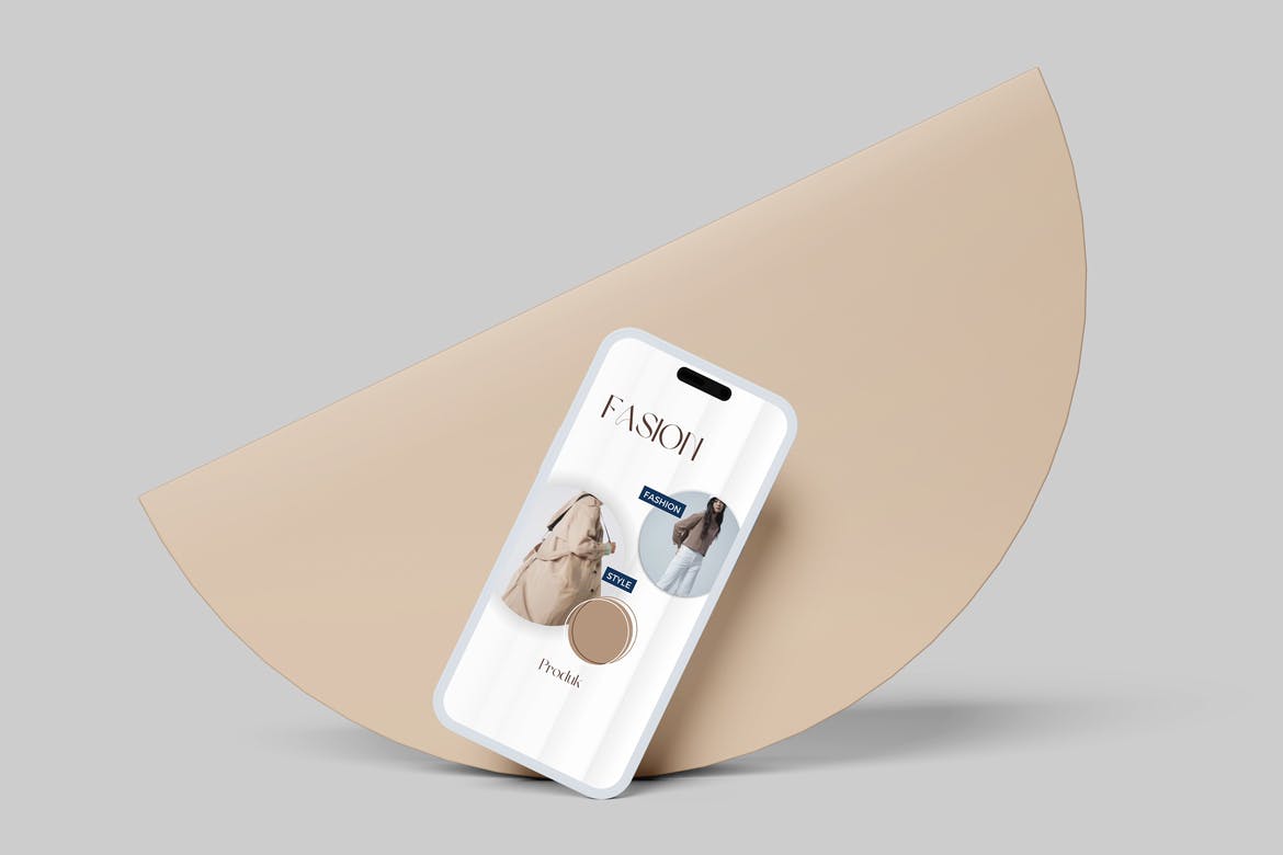 粘土风格iPhone 14 Pro手机样机图 Phone 14 Clay mockups 样机素材 sucaiwan.com