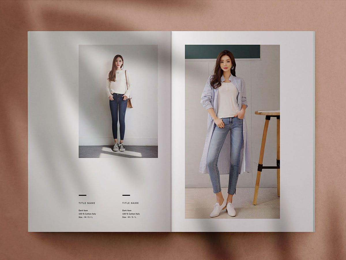 时尚品牌小册子Lookbook模板 LookBook Template 设计素材 sucaiwan.com