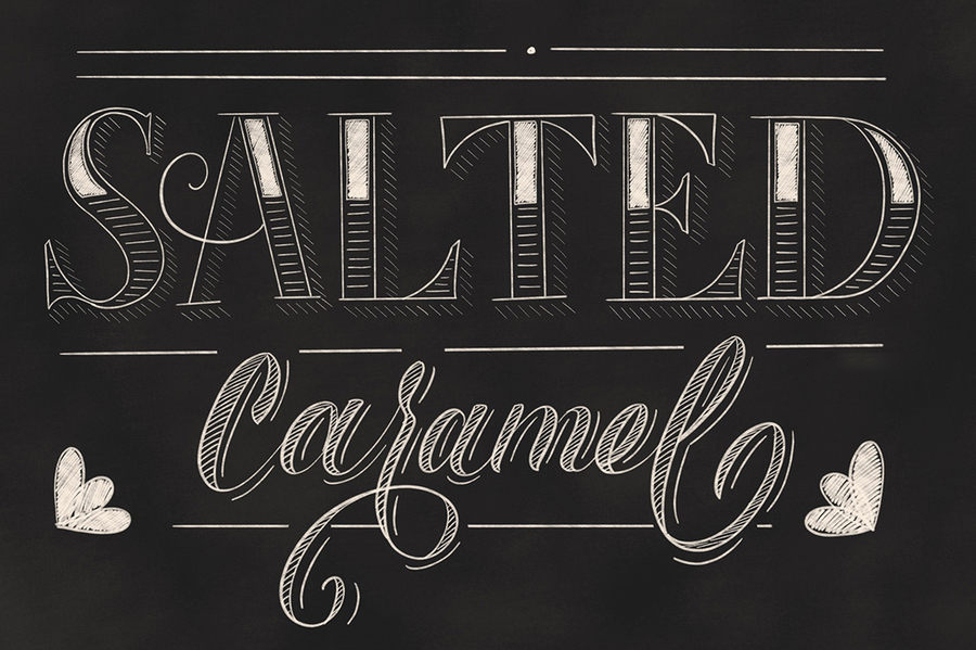 Procreate笔刷-粉笔水彩噪点墨水艺术字笔刷素材 笔刷资源 sucaiwan.com