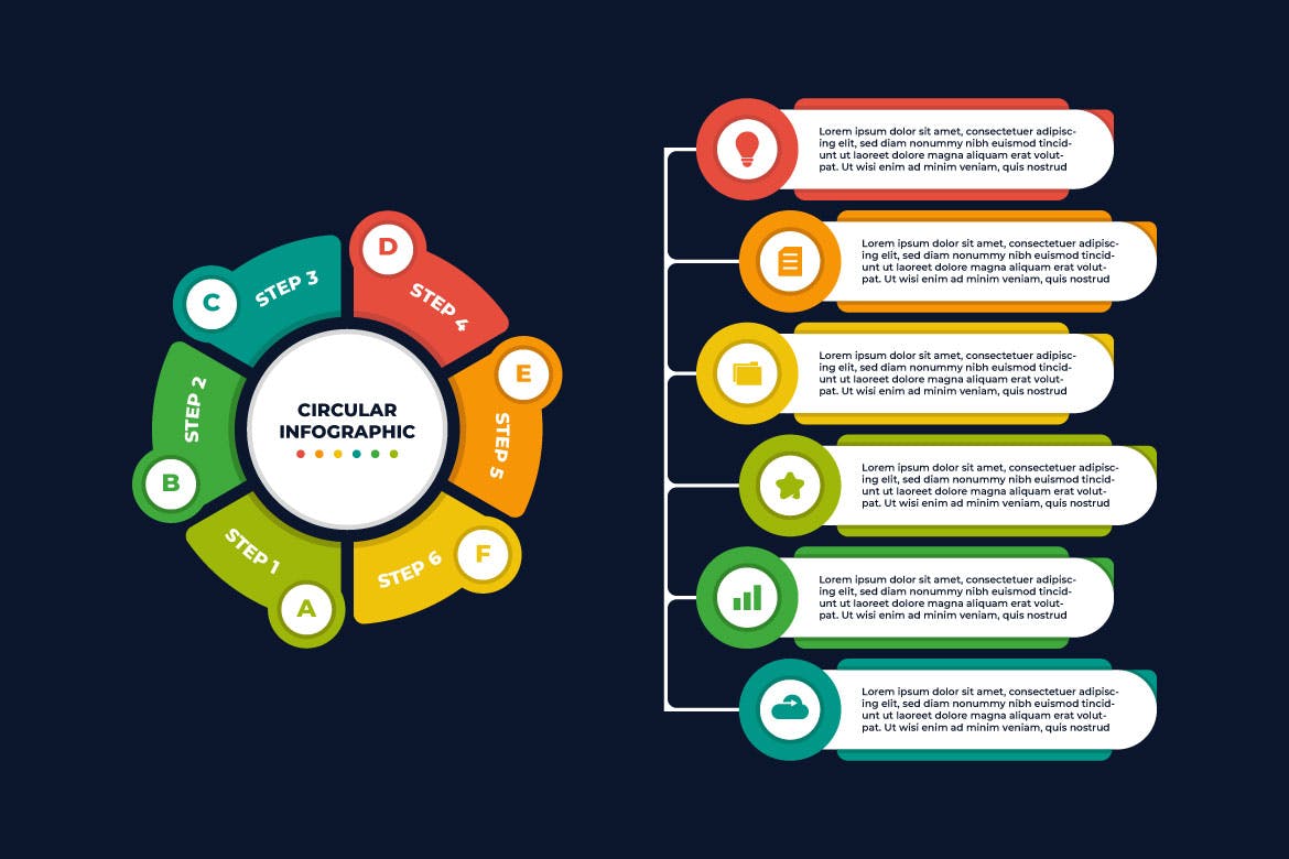 公司业务清单计划信息图表模板 Business List Plan Infographic for Company 幻灯图表 sucaiwan.com