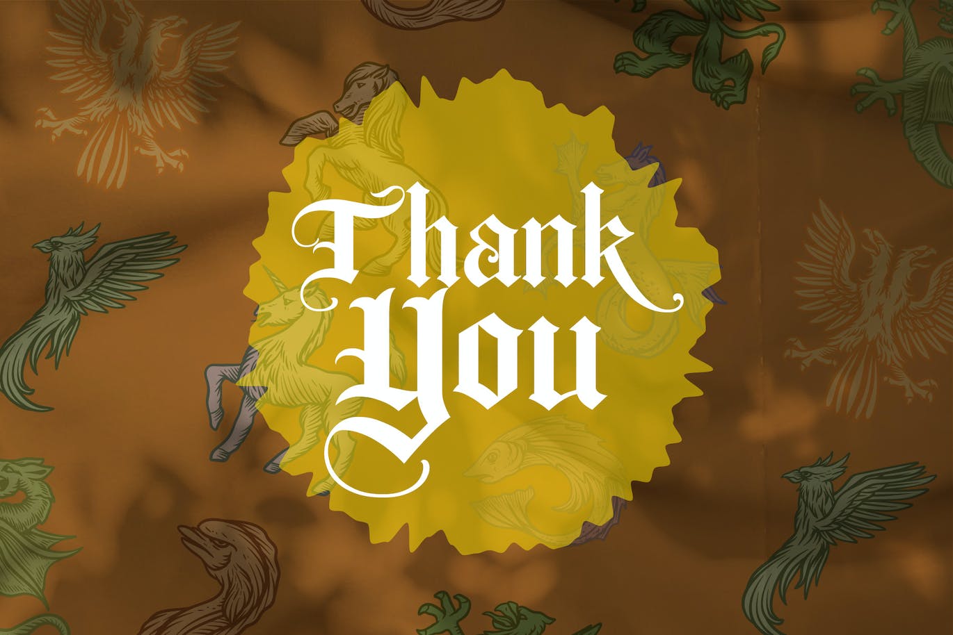 神话怪物Procreate印章绘画笔刷素材 Heraldic Monster Stamp Brush Stamp Procreate 笔刷资源 sucaiwan.com