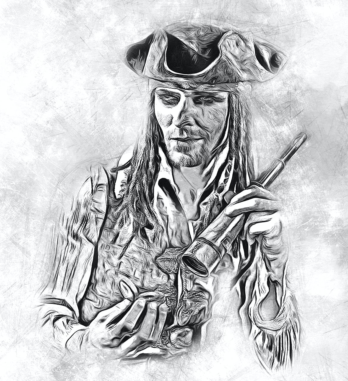 素描艺术效果照片处理Photoshop动作 SketchArt – Photoshop Action 插件预设 sucaiwan.com