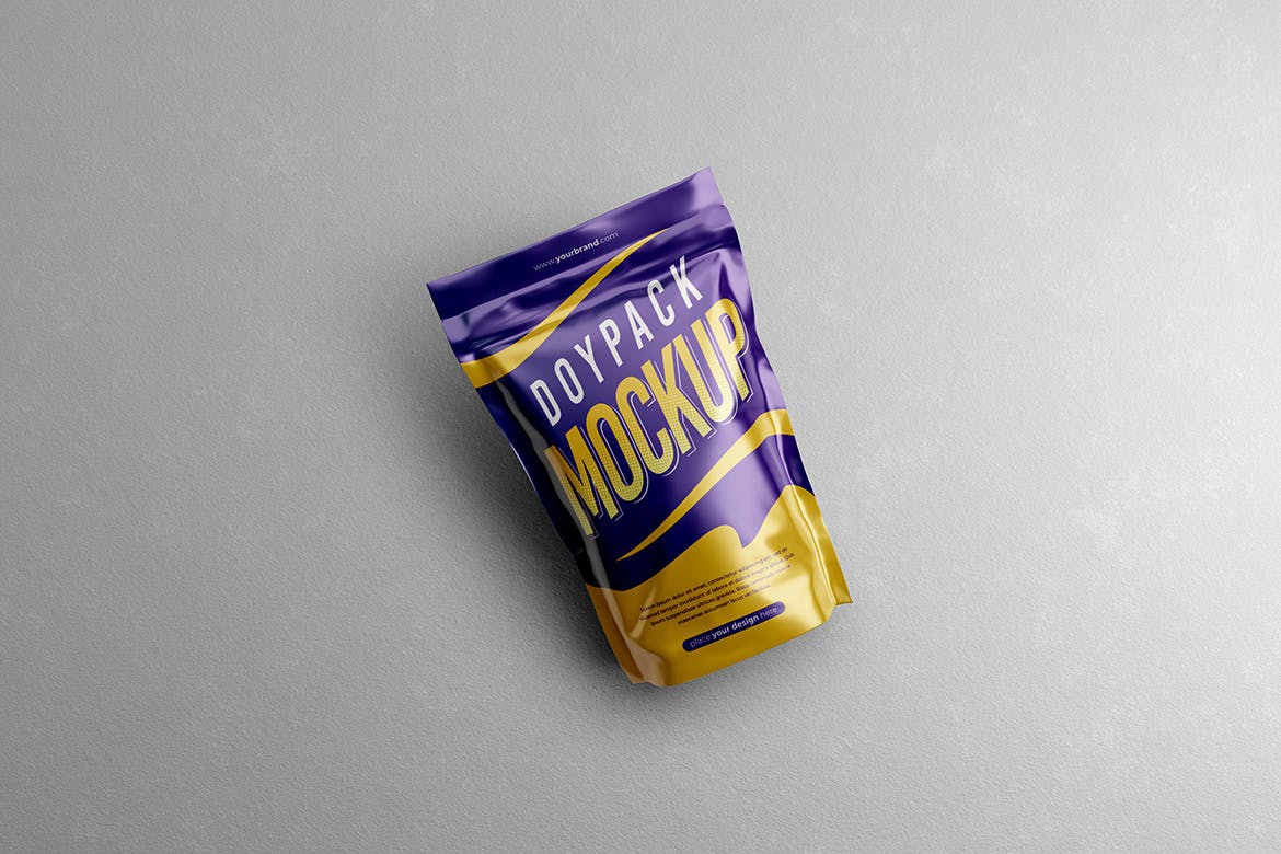咖啡豆包装自立袋样机图 Doypack Mockup 样机素材 sucaiwan.com