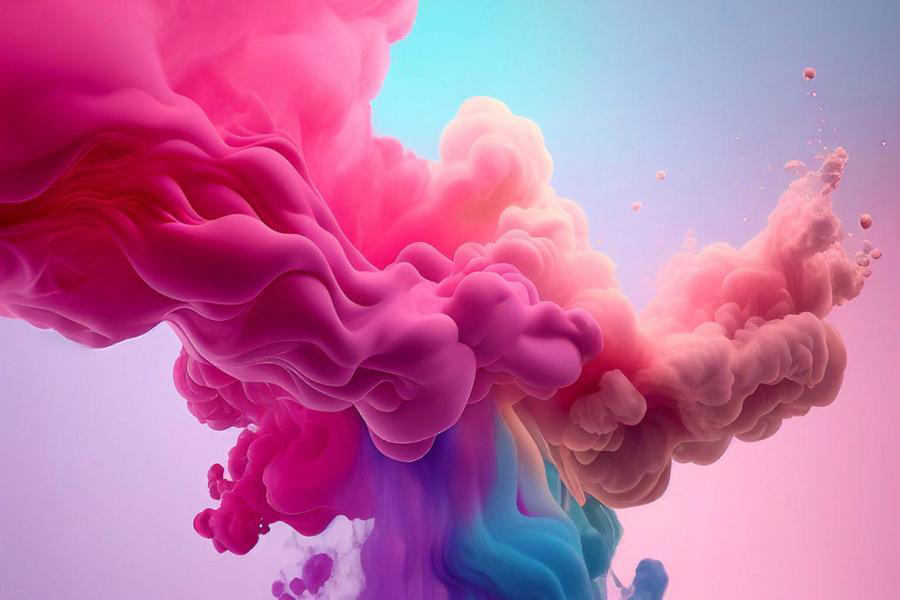 背景素材-3D彩色墨滴流体运动背景图片素材 图片素材 sucaiwan.com